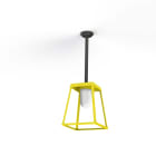 Roger Pradier - Plafonnier Lampiok 3 N°1 diffuseur dépoli Jaune Soufre 068 - Gris noir 107