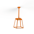 Roger Pradier - Plafonnier Lampiok 3 N°2 Led 18W 2700K Orangé Pur 014