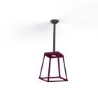 Roger Pradier - Plafonnier Lampiok 3 N°2 Led 18W 3000K Rouge Vin 066 - Gris noir 107