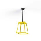 Roger Pradier - Plafonnier Lampiok 3 N°2 Led 18W 3000K Jaune Soufre 068 - Gris noir 107
