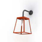 Roger Pradier - Potence Lampiok 3 N°3 diffuseur clair Rouge Tomate 110 - Gris noir 107