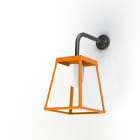 Roger Pradier - Potence Lampiok 3 N°3 diffuseur dépoli Orangé pur 014 - Gris noir 107