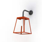 Roger Pradier - Potence Lampiok 3 N°3 diffuseur dépoli Rouge Tomate 110 - Gris noir 107