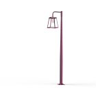 Roger Pradier - Mat 1L Lampiok 3 N°5 diffuseur dépoli Rouge Vin 066