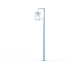 Roger Pradier - Mat 1L Lampiok 3 N°5 diffuseur dépoli Bleu 111