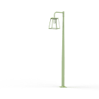 Roger Pradier - Mat 1L Lampiok 3 N°5 diffuseur dépoli Vert Pâle 133