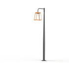 Roger Pradier - Mat 1L Lampiok 3 N°5 diffuseur clair Orangé Pur 014 - Gris noir 107