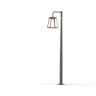 Roger Pradier - Mat 1L Lampiok 3 N°5 diffuseur clair Rouille 046 - Gris noir 107