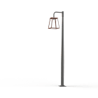 Roger Pradier - Mat 1L Lampiok 3 N°5 diffuseur clair Rouille 046 - Gris noir 107