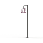 Roger Pradier - Mat 1L Lampiok 3 N°5 diffuseur clair Rouge Vin 066 - Gris noir 107