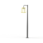 Roger Pradier - Mat 1L Lampiok 3 N°5 diffuseur clair Jaune Soufre 068 - Gris noir 107