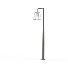 Roger Pradier - Mat 1L Lampiok 3 N°5 diffuseur dépoli Gris Soie 105- Gris noir 107