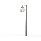 Roger Pradier - Mat 1L Lampiok 3 N°5 diffuseur dépoli Vert Fougère 109 - Gris noir 107