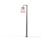 Roger Pradier - Mat 1L Lampiok 3 N°5 diffuseur dépoli Rouge Tomate 110 - Gris noir 107