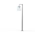 Roger Pradier - Mat 1L Lampiok 3 N°5 diffuseur dépoli Bleu 111 - Gris noir 107