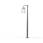 Roger Pradier - Mat 1L Lampiok 3 N°5 diffuseur dépoli Vert Pâle 133 - Gris noir 107