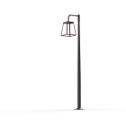 Roger Pradier - Mat 1L Lampiok 3 N°6 Led 18W 2700 Rouge Vin 066 - Gris noir 107