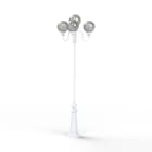 Roger Pradier - Roger Pradier - Lampadaire Moon N°4 fumé Blanc 001