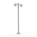 Roger Pradier - Lampadaire Aubanne N°5 depoli Gris métal 023