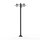 Roger Pradier - Lampadaire Aubanne N°6 depoli Gris anthracite 006