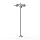 Roger Pradier - Lampadaire Aubanne N°6 depoli Gris métal 023
