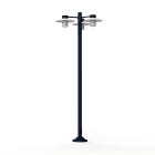 Roger Pradier - Lampadaire Aubanne N°6 depoli Bleu acier 065