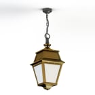 Roger Pradier - Suspension Avenue 2 N°1 LED opale Laiton vernis teinté 070