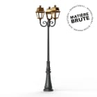 Roger Pradier - Lampadaire Avenue 2 N°11 LED Laiton brut 072 Diffuseur clair
