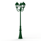 Roger Pradier - Lampadaire Avenue 2 N°11 LED opale Vert sapin 067