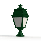 Roger Pradier - Borne Avenue 2 N°5 LED opale Vert sapin 067
