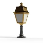 Roger Pradier - Borne Avenue 2 N°6 LED opale Laiton vernis teinté 070