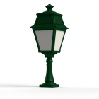 Roger Pradier - Borne Avenue 2 N°6 LED opale Vert sapin 067