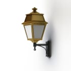 Roger Pradier - Applique Avenue 2 N°7 LED opale Laiton vernis teinté 070