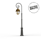 Roger Pradier - Lampadaire Avenue 2 N°8 LED Laiton brut 072 Diffuseur opale