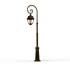 Roger Pradier - Lampadaire Avenue 2 N°8 LED clair Patiné doré 009