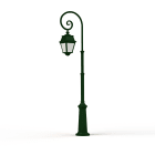 Roger Pradier - Lampadaire Avenue 2 N°8 LED opale Vert Anglais 019