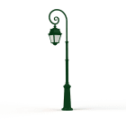 Roger Pradier - Lampadaire Avenue 2 N°8 LED opale Vert sapin 067