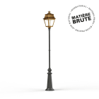 Roger Pradier - Lampadaire Avenue 2 N°9 LED Laiton brut 072 Diffuseur clair