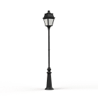 Roger Pradier - Lampadaire Avenue 2 N°9 LED opale Noir foncé 000