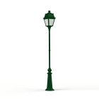Roger Pradier - Lampadaire Avenue 2 N°9 LED opale Vert sapin 067