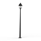 Roger Pradier - Lampadaire Avenue 3 N°11 LED Warm Noir 000 Diffuseur clair