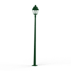 Roger Pradier - Lampadaire Avenue 3 N°11 LED Warm Vert 067 Diffuseur clair