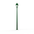 Roger Pradier - Lampadaire Avenue 3 N°11 LED Warm Vert 067 Diffuseur opale