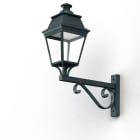 Roger Pradier - Applique Avenue 3 N°12 LED Warm Patine vert de gris 008 Diffuseur clair