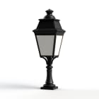 Roger Pradier - Roger Pradier - Borne Avenue 3 N°5 LED Warm Noir 000 Diffuseur opale