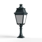 Roger Pradier - Borne Avenue 3 N°5 LED Warm Patine vert de gris 008 Diffuseur opale