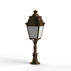 Roger Pradier - Roger Pradier - Borne Avenue 3 N°6 LED Warm Patine dorée 009 Diffuseur opale