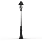 Roger Pradier - Lampadaire Avenue 3 N°7 LED Warm Noir 000 Diffuseur clair