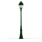 Roger Pradier - Lampadaire Avenue 3 N°7 LED Warm Vert 067 Diffuseur clair