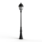 Roger Pradier - Lampadaire Avenue 3 N°7 LED Warm Noir 000 Diffuseur opale